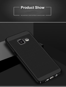 Луксозен твърд гръб ултра тънък PERFO за Samsung Galaxy A5 2017 A520F черен